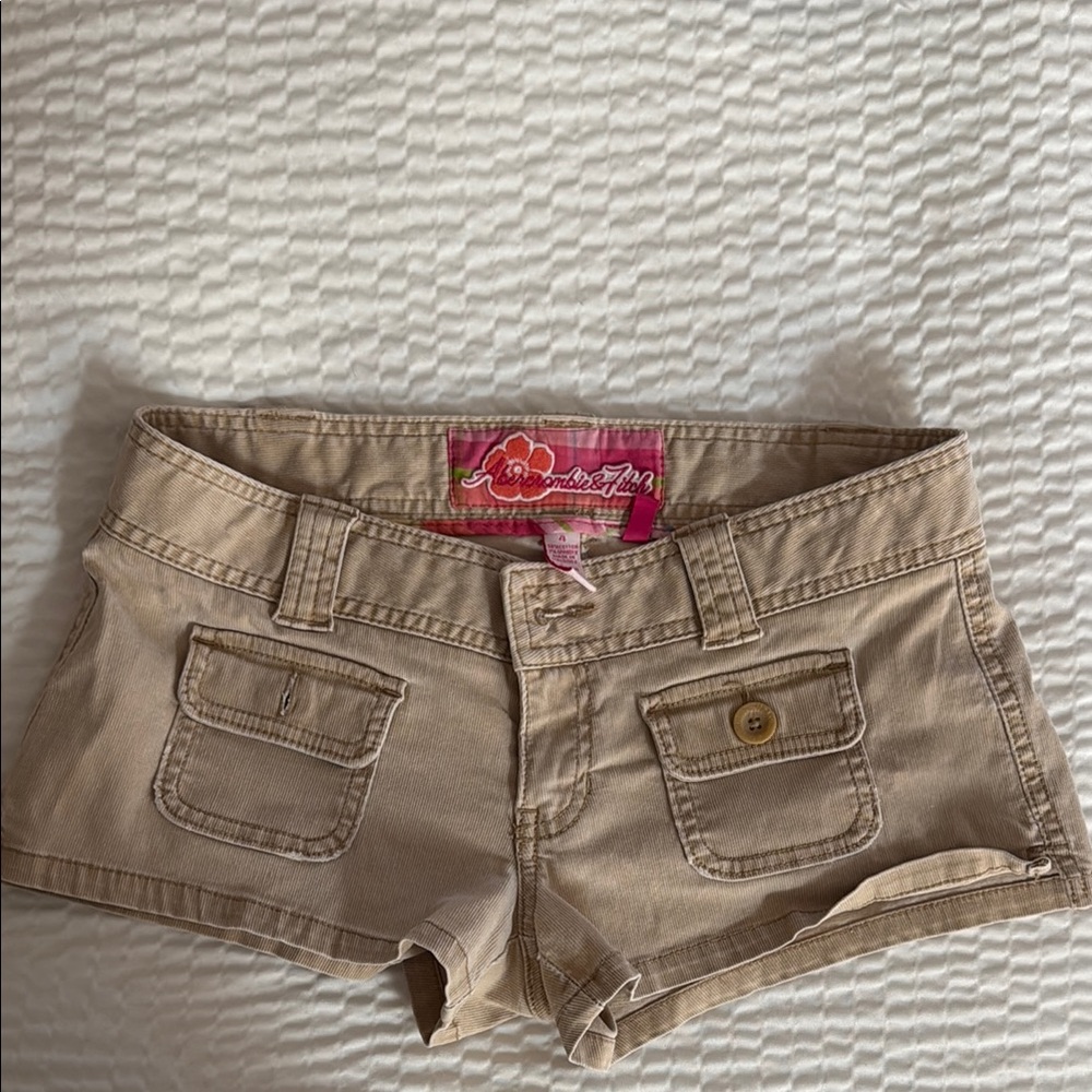 Abercrombie Tan Cargo Shorts Relaxed Fit